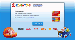 Desktop Screenshot of koala-toys.de